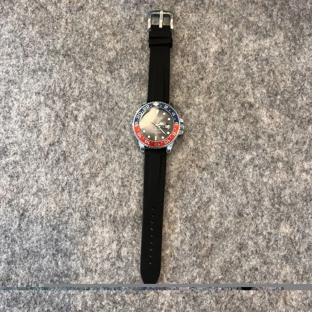 Goobasen Submariner Men’s “Pepsi” Watch Water Resistant Stainless Still Back
